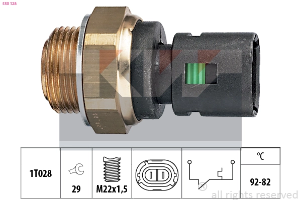 Temperature Switch, radiator fan (550 128)