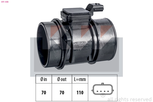 Mass Air Flow Sensor (491 448)