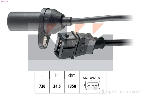 Sensor, crankshaft pulse (453 157)