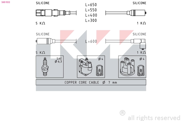 Ignition Cable Kit (360 932)