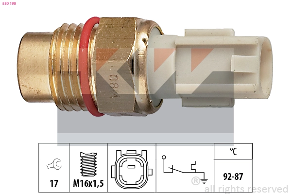 Temperature Switch, radiator fan (550 198)