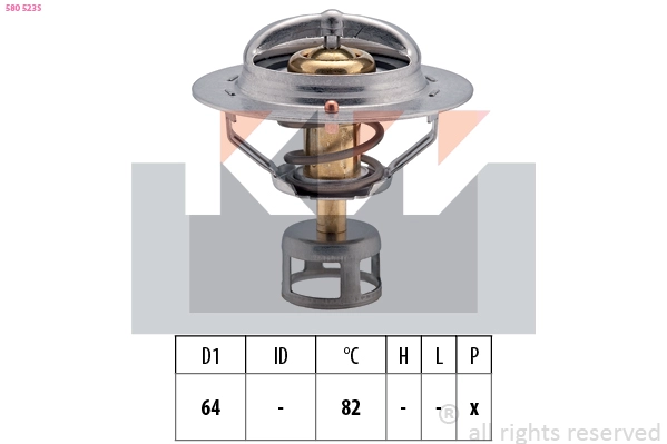 Thermostat, coolant (580 523S)