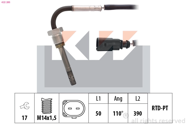 Sensor, exhaust gas temperature (422 285)