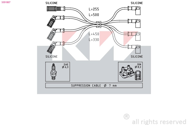 Ignition Cable Kit (359 887)