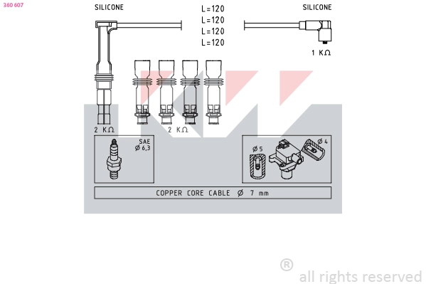 Ignition Cable Kit (360 607)