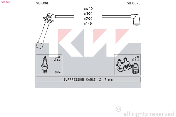 Ignition Cable Kit (360 745)