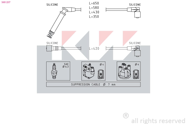 Ignition Cable Kit (360 237)