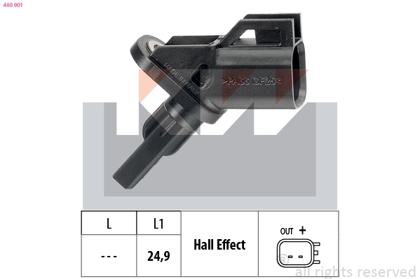 Sensor, wheel speed (460 001)