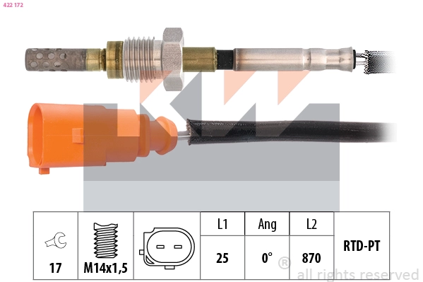 Sensor, exhaust gas temperature (422 172)