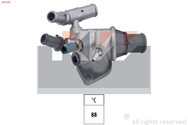 Thermostat, coolant (580 660)