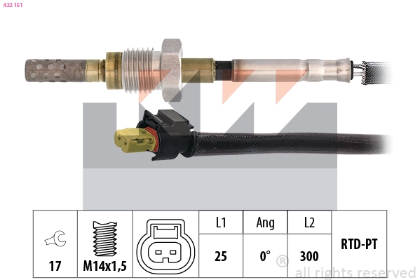 Sensor, exhaust gas temperature (422 151)