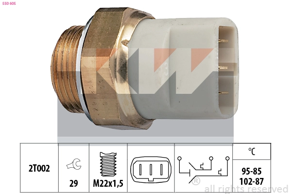Temperature Switch, radiator fan (550 605)