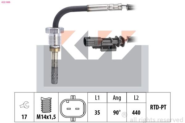 Sensor, exhaust gas temperature (422 088)
