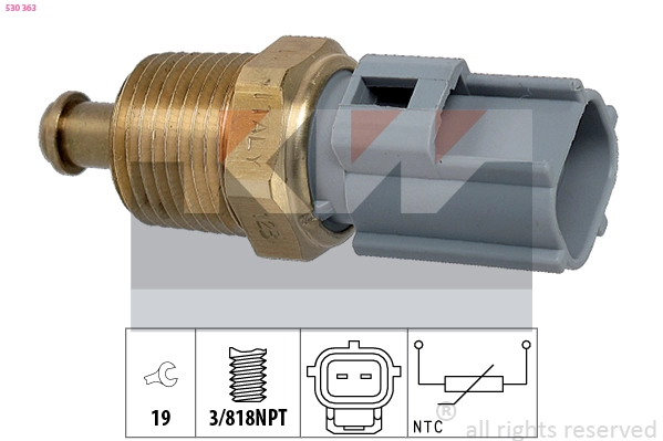 Sensor, oil temperature (530 363)