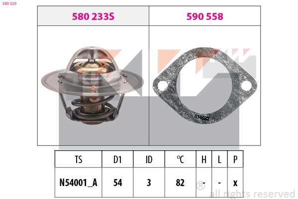 Thermostat, coolant (580 329)