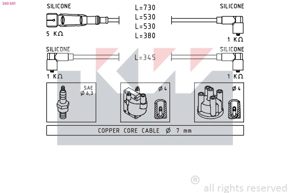 Ignition Cable Kit (360 641)