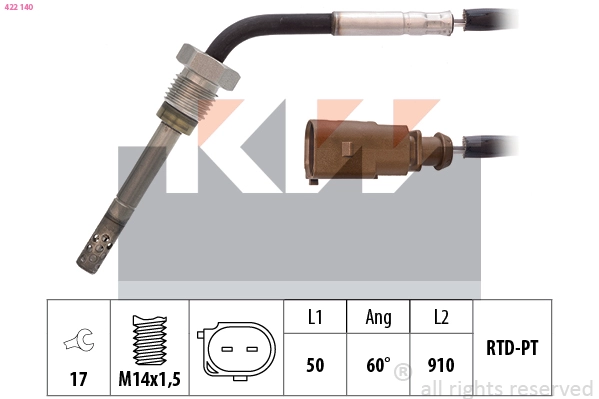 Sensor, exhaust gas temperature (422 140)