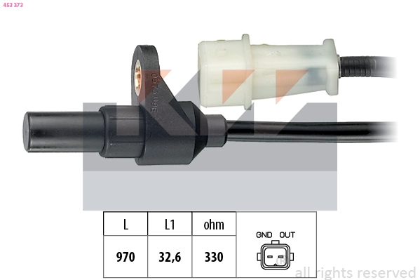 Sensor, crankshaft pulse (453 373)