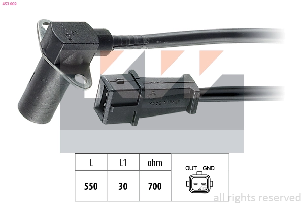 Sensor, crankshaft pulse (453 002)