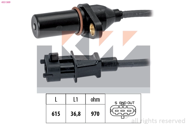 Sensor, crankshaft pulse (453 569)