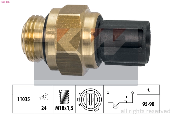 Temperature Switch, radiator fan (550 196)