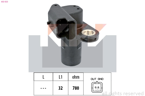 Sensor, crankshaft pulse (453 553)