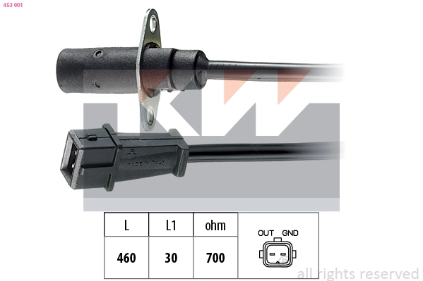Sensor, crankshaft pulse (453 001)
