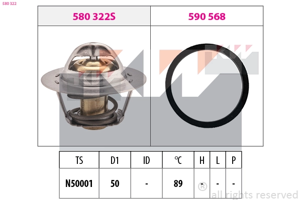 Thermostat, coolant (580 322)
