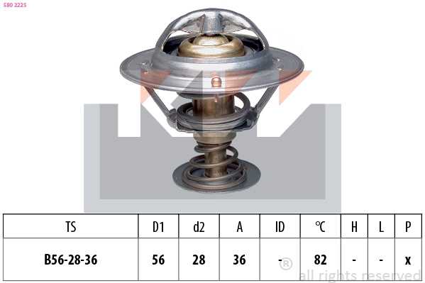 Thermostat, coolant (580 222S)