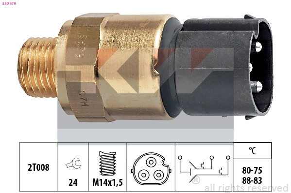Temperature Switch, radiator fan (550 679)
