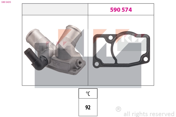 Thermostat, coolant (580 343S)