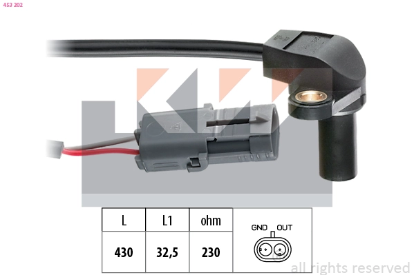 Sensor, crankshaft pulse (453 202)