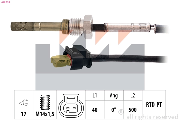 Sensor, exhaust gas temperature (422 153)