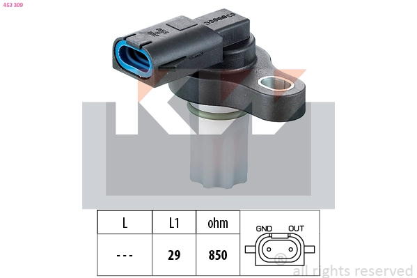RPM Sensor, automatic transmission (453 309)