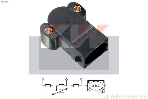 Sensor, throttle position (495 064)