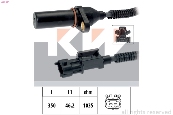 Sensor, crankshaft pulse (453 571)