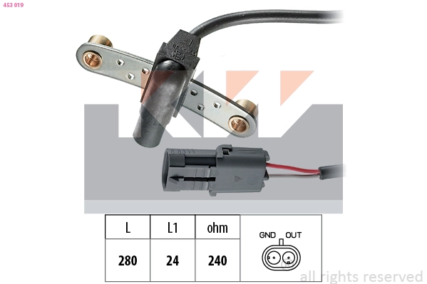 Sensor, crankshaft pulse (453 019)