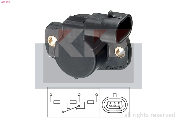 Sensor, throttle position (495 093)