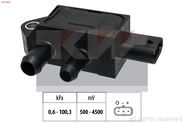 Sensor, exhaust pressure (493 404)