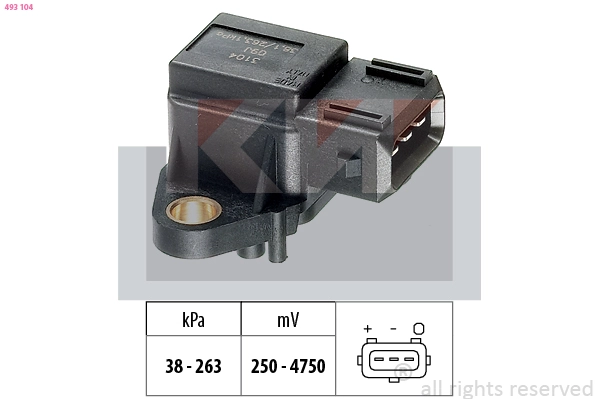 Air Pressure Sensor, altitude adaption (493 104)