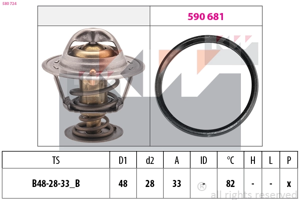 Thermostat, coolant (580 724)