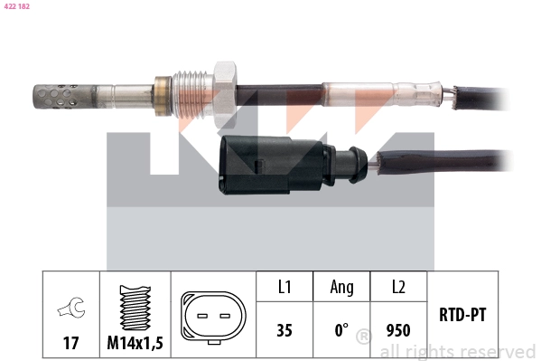 Sensor, exhaust gas temperature (422 182)