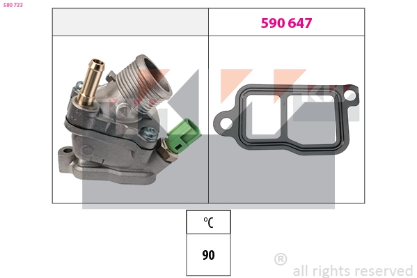 Thermostat, coolant (580 733)