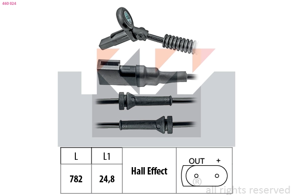 Sensor, wheel speed (460 024)