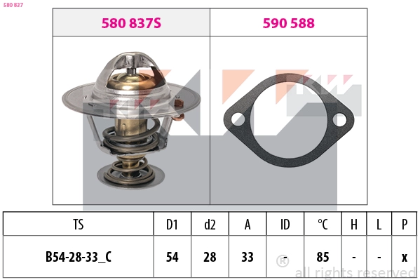Thermostat, coolant (580 837)