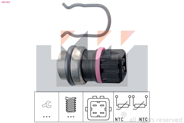 Sensor, coolant temperature (530 353)