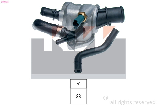 Thermostat, coolant (580 675)