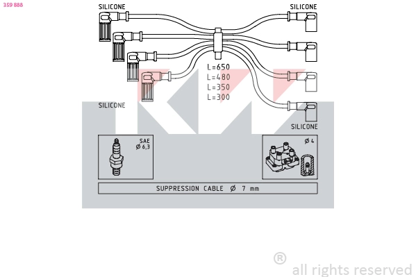 Ignition Cable Kit (359 888)