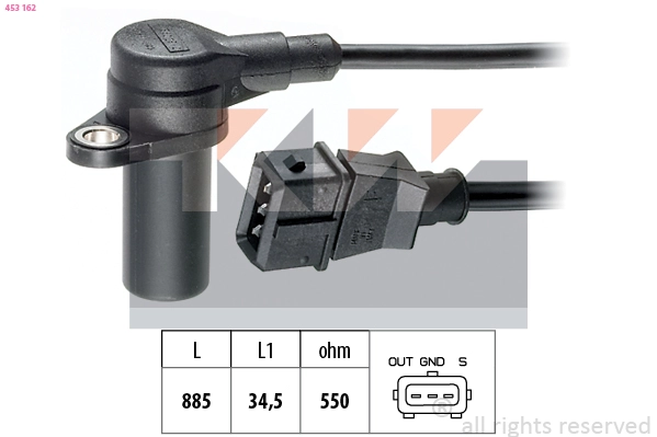 Sensor, crankshaft pulse (453 162)