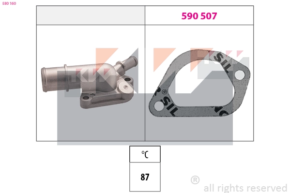 Thermostat, coolant (580 160)